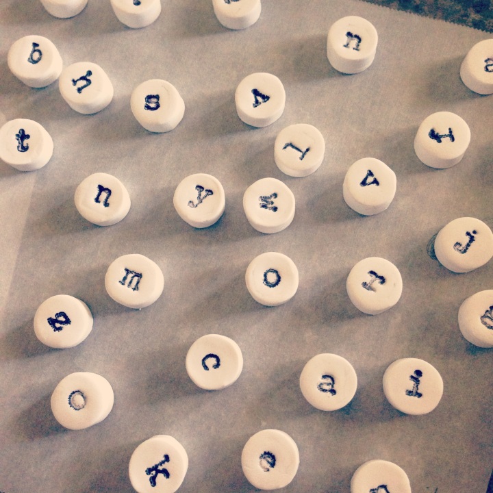 DIY Clay Typewriter Magnets