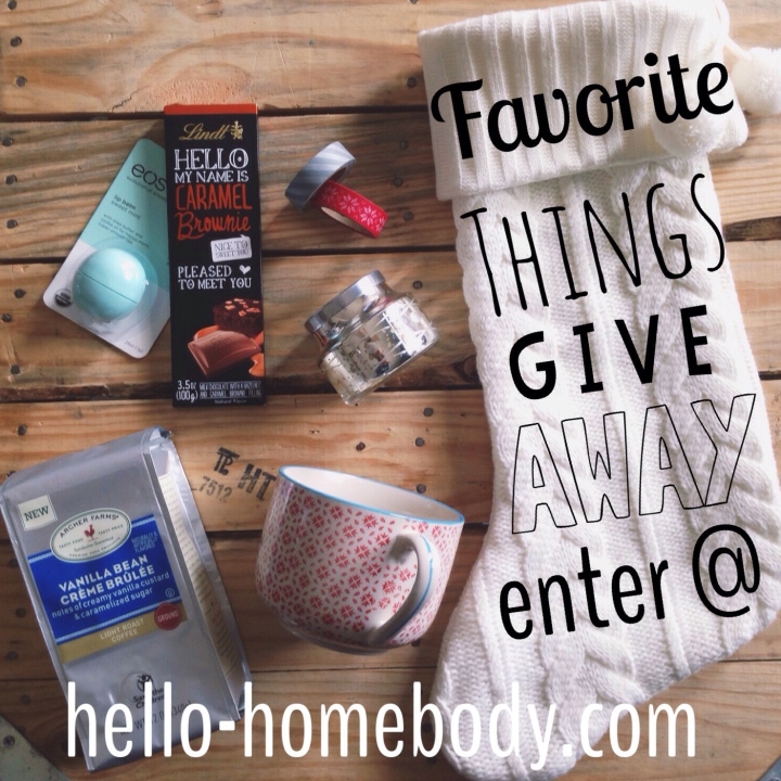 Favorite Things Giveaway @ hello-homebody.com